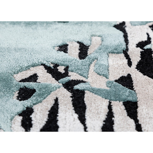 Tapis rectangulaires classiques en laine et viscose tuftés à la main Adrift Blue, technique Jacquard 10 mm pour la maison, le salon, le couloir - Tra-15188 - Product Image 3