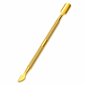 Premium Gold <b>Nail</b> Cuticle Pusher Remover Tool Stainless Steel Double Ended Manicure Pedicure <b>Nail</b> <b>Cleaner</b> - Product Image 6