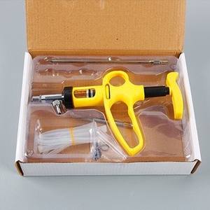 Injecteur vétérinaire semi-automatique Vaccinateur à injection continue pour bétail Pistolet à aiguilles Dose réglable Cheval Mouton Bovins Cochon - Product Image 2