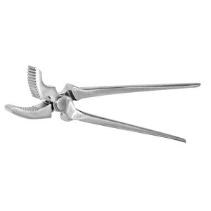 Venta al por mayor, marca RUSTAM CO, herramientas de herrador reutilizables de acero inoxidable, cubierta de pezuña de mandíbula curvada, forjado, recto, veterinario - Product Image 2