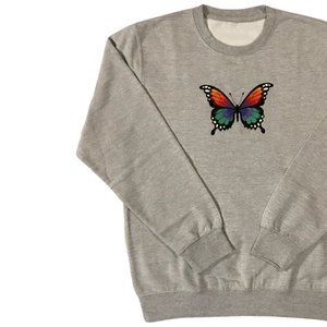 Sudadera de cuello redondo para mujer con logotipo impreso personalizado al por mayor, cuello alto, transpirable, suave, parche bordado, ribete en contraste de invierno - Product Image 3