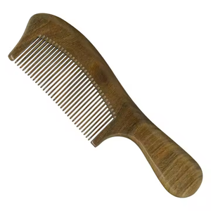 การออกแบบที่หรูหราและดูหวีไม้สุขภาพดีหวีไม้ไร้รอยต่อป้องกันไฟฟ้าสถิตย์สำหรับเขาและใช้ในบ้านและร้านเสริมสวย - Product Image 6