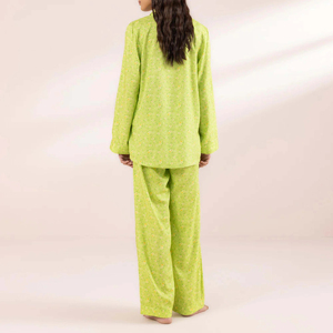 Conjunto de Pijama Elegante para Mujer, Estilo Clásico, Cómodo, de Manga Larga, Transpirable, con Forro Polar Personalizado, para Verano - Product Image 2