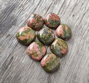 Lavira gia chứng nhận AAA + unakite Cushion cut Loose đá quý nhiều màu cao hiệu chỉnh phẳng trở lại chúng tôi bán buôn kích cỡ - Product Image 2