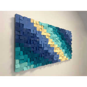 การตกแต่งผนังด้วยโมเสกไม้แซนด์แบงค์ ป้ายติดผนังที่มีสไตล์ - Product Image 2