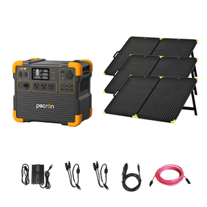 Pecron E2400LFP 2,400W / 2,048Wh Portable <b>Power</b> Station + Choose Your Custom Bundle | LiFePO4 Battery | Expandable <b>Solar</b> <b>Kits</b> | - Product Image 1