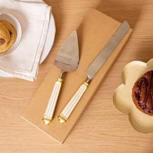 Wholesale Customized Metal Cake & Knife Server <b>Set</b> in Low Price For Wedding Gift Restaurant Party Use - Product Image 5