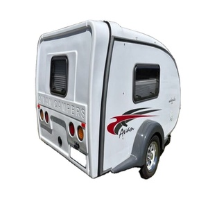 Ligero de aluminio todoterreno RV Tear Drop Camper Cama interna de nuevo diseño para 4 parejas Camión Camping Remolques de viaje - Product Image 1