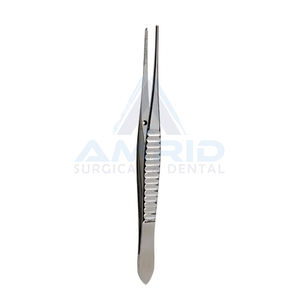 Fórceps de tejido de disección Gillies de acero inoxidable quirúrgico de alta calidad, instrumentos de cirugía plástica dentada cruzada de 6 "1x2 dientes - Product Image 3
