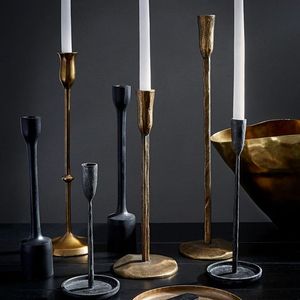 เชิงเทียนตกแต่งบ้านดีไซน์ใหม่ที่วางเทียนตกแต่งฤดูใบไม้ผลิสีทองรูปทรงที่กำหนดเอง - Product Image 4