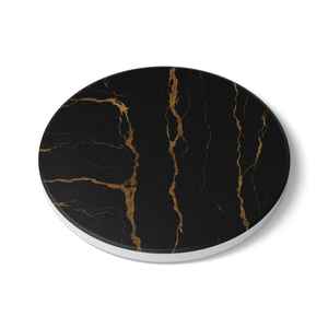 Black Marble <b>Ceramic</b> <b>Coaster</b> Elegant Drink <b>Coaster</b> Modern Kitchen Accessory Wedding And Home Gift - Product Image 5