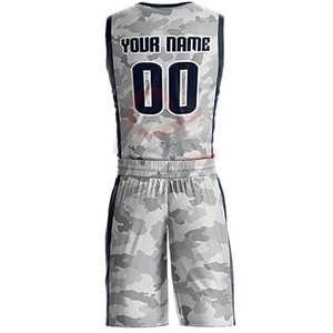 Conjuntos de uniformes de baloncesto personalizados en blanco y negro, transpirables, transferencia de calor, diseño de impresión de talla grande, nombre, número, antibacteriano, secado rápido - Product Image 3