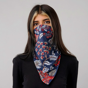 Bandana en coton personnalisé de haute qualité, coloré, avec logo imprimé personnalisé, bandana en satin pour le cou et les cheveux - Product Image 5