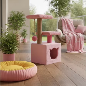 Grattoir pour chats Amistar Rose Tenderness de haute qualité, adapté à toutes les races et tailles de chats. - Product Image 1