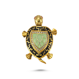 Frug – collier tortue en émail doré 14k, bijoux faits à la main, vente en gros, tendance, délicat, femmes, bijoux animaux légers, Offre Spéciale - Product Image 5