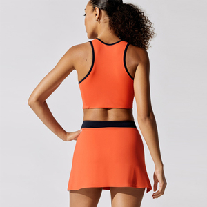 Wholesale High Quality Women Girl Side Pleated Sport Running Fitness Mini <b>Skirt</b> Quick Drying <b>Sexy</b> White Tennis <b>Skirt</b> - Product Image 2
