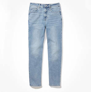 กางเกงยีนส์ขาตรงปรับเอวขากางเกงทรงตรงสำหรับสตรีกางเกงทรงดินสอสำหรับฤดูร้อน2024โรงงาน - Product Image 5