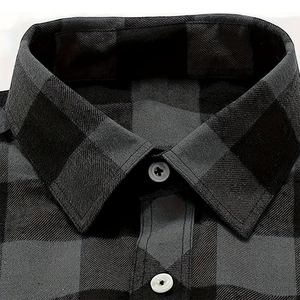 เสื้อเชิ้ตผ้าสักหลาดน้ำหนักเบาสำหรับผู้ใหญ่เสื้อสตรีทแวร์มีกระเป๋าหน้าอกใส่สบายขนาดพลัสไซส์ - Product Image 5