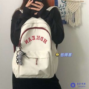 Classic Navy Red White Junior High <strong>Scholl</strong> College School Bag Student <strong>Backpack</strong> Casual Back Pack Book Bag - Product Image 3