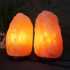 Cadeau de vacances décoration lampe au sel en cristal lampe au sel de l'Himalaya rose naturel avec interrupteur tactile à intensité variable - Product Image 4