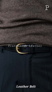 High Quality Premium <b>Genuine</b> <b>Leather</b> <b>Belts</b> for Men Durable Stylish Buckles Various Styles & Colors Bulk Sale Trending - Product Image 2