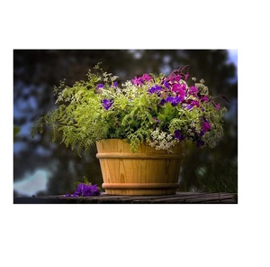 Vase à fleurs en bois avec logo personnalisé pot de fleurs et de bureau de style moderne multicolore pour la décoration de la maison et du salon - Product Image 1