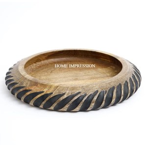 Handcrafted Eco-Friendly Disposable Acacia Wood <b>Bowl</b> for Salads Fruits <b>Snacks</b>-Modern Design for Home Restaurant Use Price India - Product Image 6