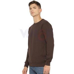 Sudaderas con capucha impresas personalizadas para hombre, jersey con cuello redondo, sudadera con logotipo bordado, tela de lana de algodón 100%, ropa de calle de invierno - Product Image 3