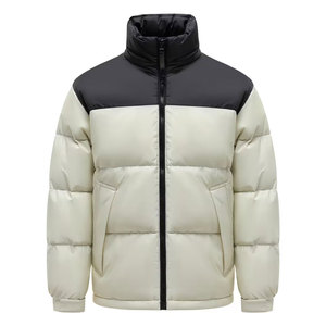 2026 New Design <b>Mens</b> Winter <b>White</b> duck down <b>Jacket</b> Casual & Sporty Color Block Design with Black Hood - Product Image 1
