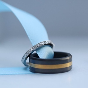 10k Gold <b>Ring</b> Lab Grown Diamond Eternity <b>Band</b> <b>Ring</b> Lab Created Diamond Full F Color VS1 Clarity for Jewelry Making - Product Image 4