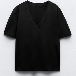 Camiseta de mujer de manga corta de gran tamaño de trabajo perfecta tendencia señoras camiseta de tela suave de alta calidad - Product Image 6
