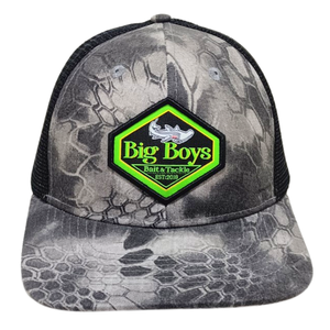 หมวกถักลายพลางโลโก้แพตช์สีเทาหินหมวกปิดแบบปรับได้ L01ผลิตจากเวียดนาม - Product Image 1