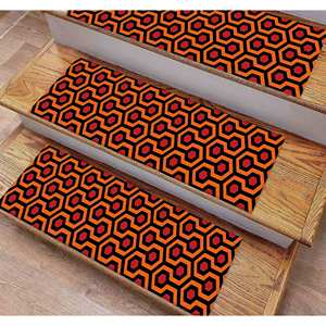 Tapis imprimé rouge - Moderne, adapté aux animaux domestiques, facile à nettoyer, antidérapant, tapis d'entrée - Product Image 1