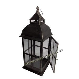Linternas de metal de hierro superventas al por mayor en antigüedad para la decoración del restaurante del hotel de la habitación - Product Image 3