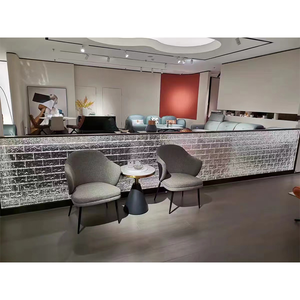 Ladrillo <span class=keywords><strong>de</strong></span> vidrio sólido ultra transparente para cocina, sala <span class=keywords><strong>de</strong></span> estar, estabilidad <span class=keywords><strong>de</strong></span> perforación <span class=keywords><strong>de</strong></span> Hotel, para restaurantes, cibercafés comerciales - Product Image 6