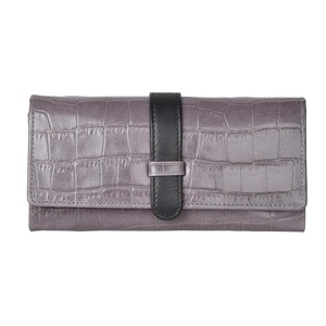 กระเป๋าคลัทช์หนัง PU ยาวสำหรับผู้หญิง RFID มีซิปหลายชั้นแบบเรียบง่ายสไตล์ธุรกิจพกพาที่ใส่บัตรของผู้หญิง - Product Image 3