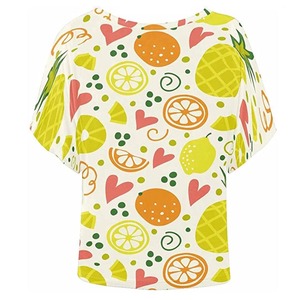 Camiseta informal de manga corta para mujer, diseño personalizado, estampado completo, poliéster ecológico, seda, secado rápido, deporte de gran tamaño - Product Image 6