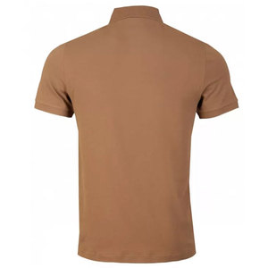 Polo à manches courtes uni en polyester respirant et en coton 100% de haute qualité pour hommes - Product Image 2