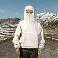 Sudaderas Sherpa para hombre, sudadera de forro polar premium, gruesa, cálida, para invierno, holgada, informal, a la moda
