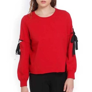 Nueva sudadera de invierno, camisa con diseño de logotipo personalizado, venta al por mayor, sudaderas de moda de Color rojo de calidad Premium para mujer 2025 - Product Image 1