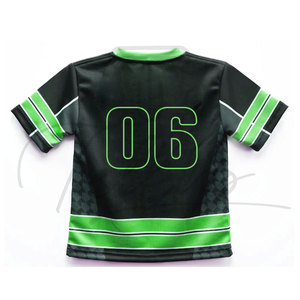 Maillots de football américain pour enfants, vente en gros, impression personnalisée, manches courtes, 100% polyester, séchage rapide, respirant, maillots de football d'été - Product Image 4