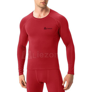 Camisetas de compresión para hombre con su propio logotipo personalizado, camisas de compresión de manga larga de secado rápido para hombre - Product Image 2