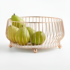 ชามลวดตาข่ายโลหะทรงกลมชามตกแต่งงานแฮนด์เมดสำหรับจัดเก็บและซักรีด - Product Image 6