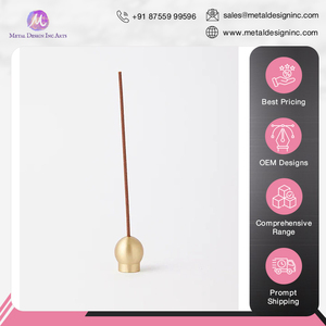 Colección única de soporte de incienso de bola de latón para decoración del hogar de excelente calidad para sostener varitas de incienso al mejor precio competitivo - Product Image 6