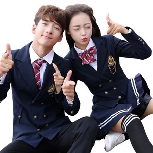 Uniforme escolar japonés con suéter primavera otoño suéter de punto estilo universitario JK uniforme cárdigan estudiante niñas Cosplay - Product Image 6