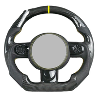 Volante de Cuero y Fibra de Carbono Forjada para Mini Cooper R52 R53 R55 R56 R57 R60 R61 F55 F56 F57 F54 F60