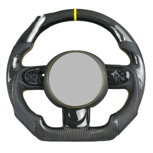 Volant de voiture en cuir et fibre de carbone forgée pour <span class=keywords><strong>Mini</strong></span> <span class=keywords><strong>Cooper</strong></span> R52 R53 R55 R56 R57 R60 R61 F55 F56 F57 F54 F60 - Product Image 6