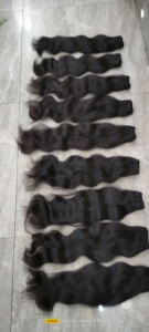 Vente en gros 100% extensions de cheveux cambodgiens alignés avec des cuticules vierges non transformées paquets de cheveux raides bruts doux - Product Image 3