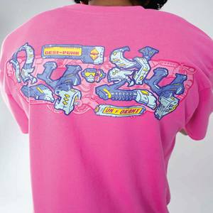 Camiseta rosa de moda con cuello redondo para hombre: Algodón 100% de alta calidad, manga corta, imprescindible a la moda - Product Image 6