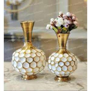 Jarrón de Metal de Diseño de Lujo con Florero Decorativo de Alta Gama para Decoración de Interiores Disponible para el Mercado Mayorista - Product Image 2